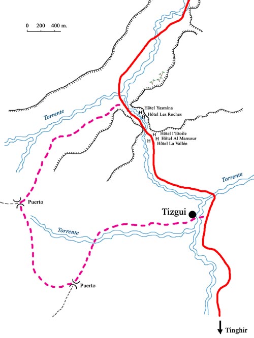 Senderismo en las gargantas del Todra