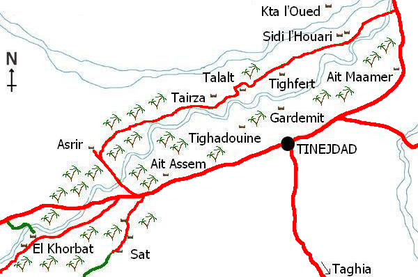 Oasi de Ferkla al sud del Marroc.